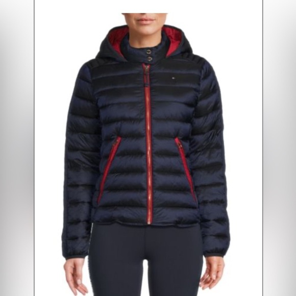 TOMMY HILFIGER
Contrast Lined Hooded Puffer Jacket - Picture 1 of 4
